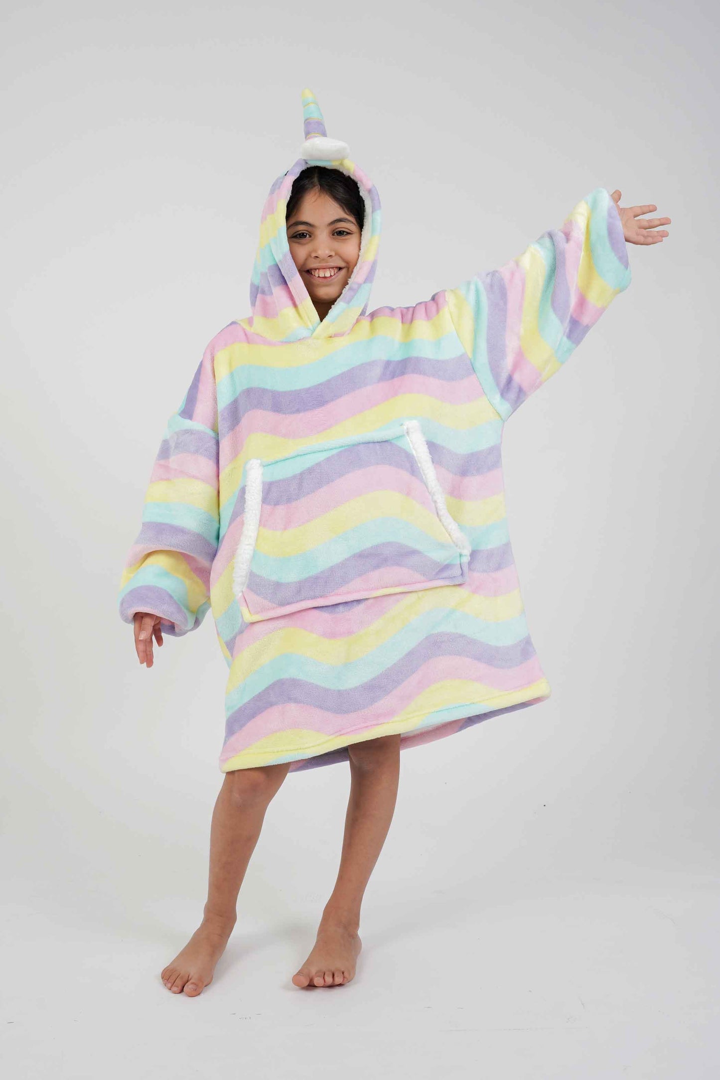 סהרה הודיז ילדים - חד קרן פסים צבעוניים