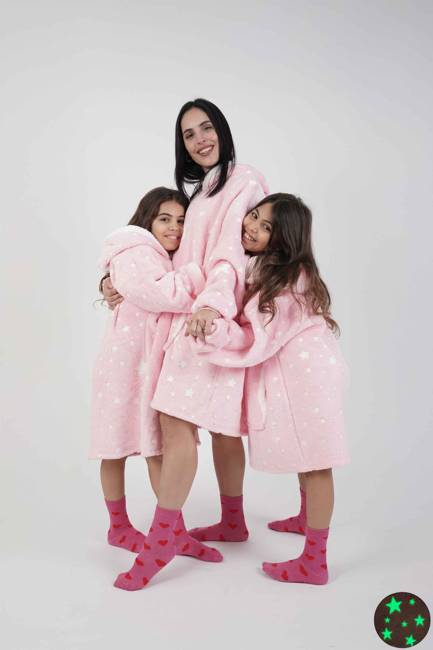 סהרה הודיז ילדים - ורוד כוכבים (זוהר בחושך)